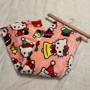Hello Kitty Christmas Fleece Blanket 🐱🎄💖